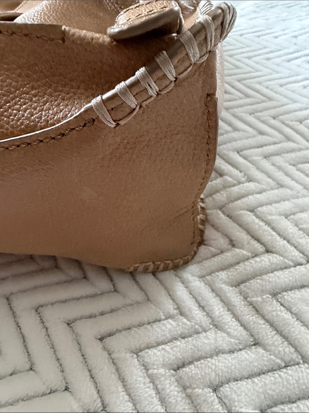 Frye Tan Leather Drawstring Backpack - Picture 4 of 6